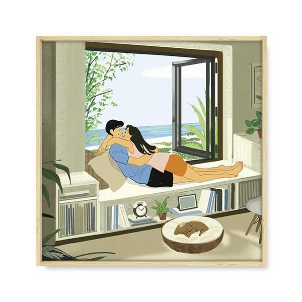 나만 바라봐요, ggoruvi 작가 일러스트 그림