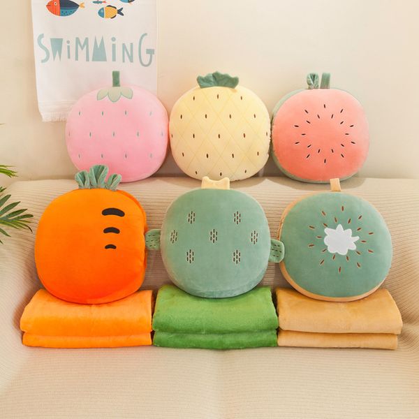 마니또선물 미니 과일모양 쿠션담요 학교담요 담요