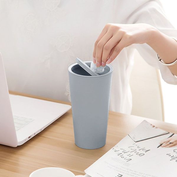 틈새 수납 슬림 휴지통 블루 WC53220