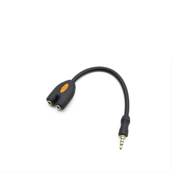 이어폰 분배기 2분배 Y형 10cm 4극 Black(WD6E6D0)