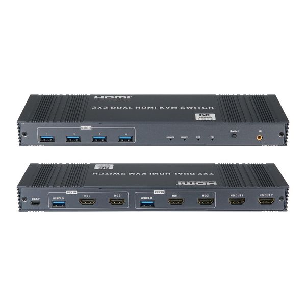 2x2 고해상도 DP HDMI KVM 스위치 분배기 IOU140D