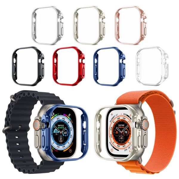 애플워치 울트라 49MM 컬러 투명 베젤링 하드 케이스