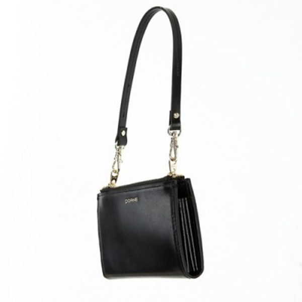 Ane TWIN ZIP MULTI WALLET-MINI BAG_BLACK