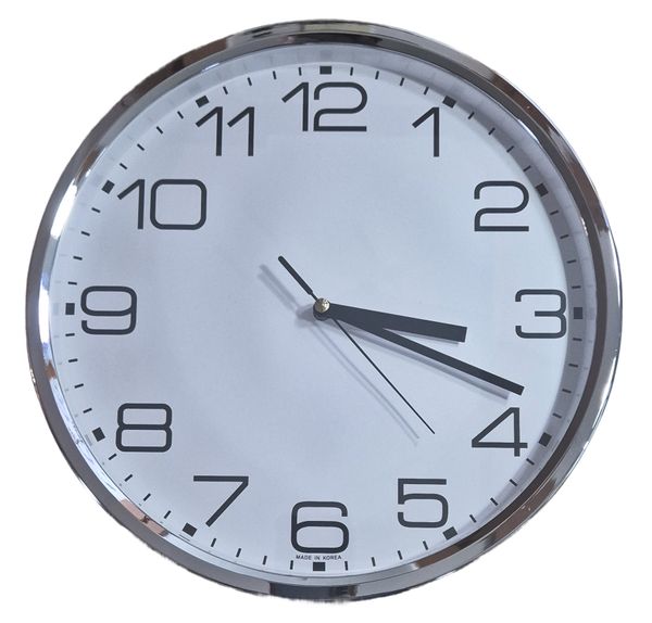 SIMPLE크롬 저소음 벽시계 315 