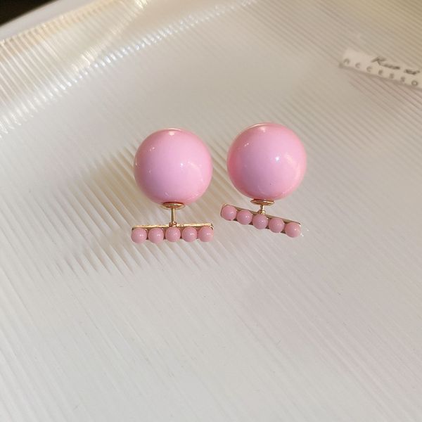왕진주 컬러 왕볼 백클러치 귀여운 패션 볼드 귀걸이