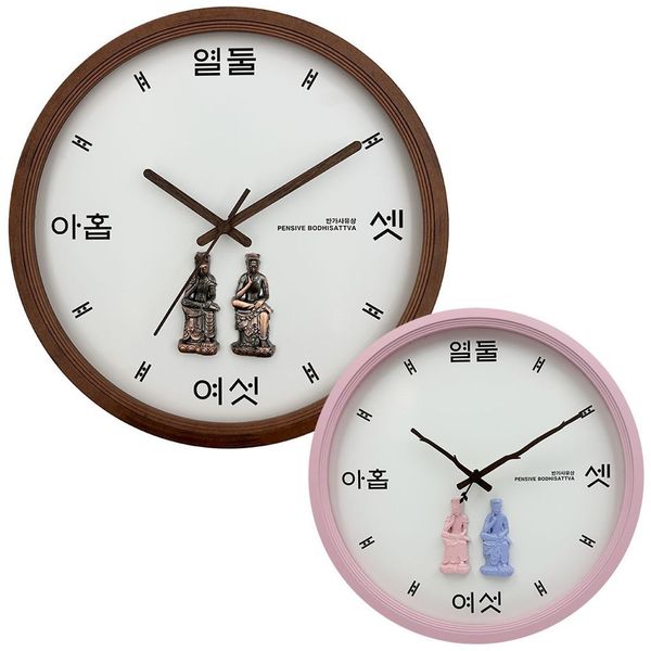 PS 금동미륵 반가사유상 무소음벽시계(WFHTYXE)