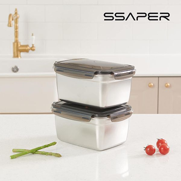 셰퍼 모노락 스텐 밀폐용기 2종 세트(2800ml*2ea)