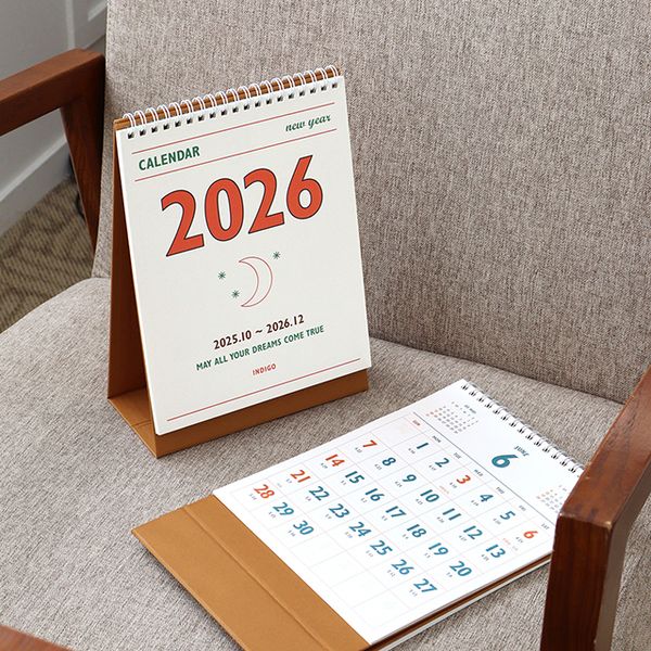 2026 루나 레트로 음력 탁상 달력 (절기 캘린더)