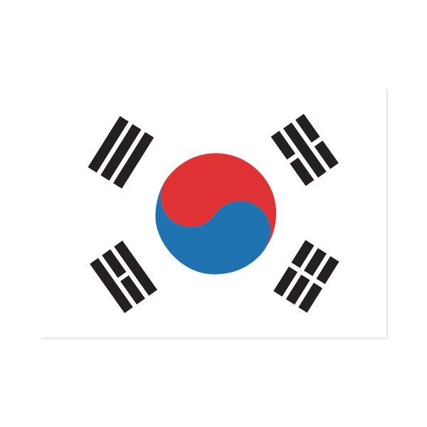 사각 태극기 스티커 (10매1set)