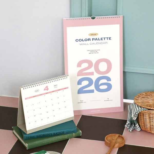 아이코닉 2026 팔레트 데스크 캘린더