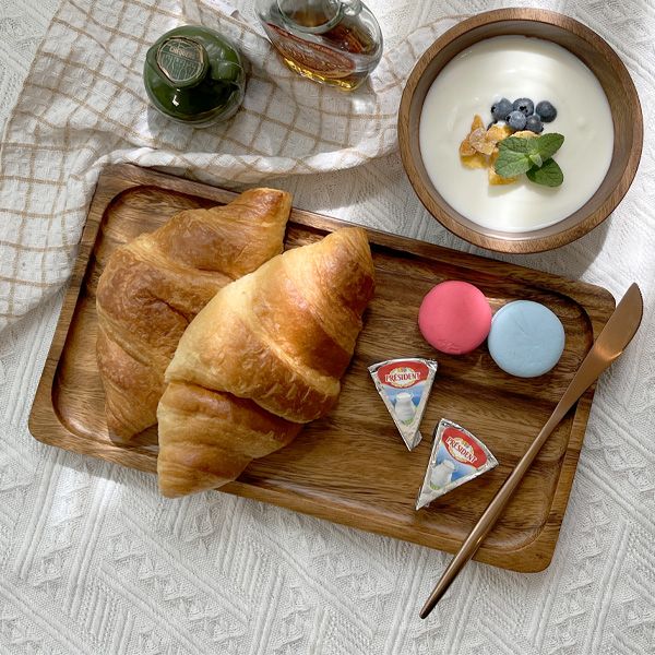 Holin 아카시아 통원목 수제 직사각플레이트 (대)