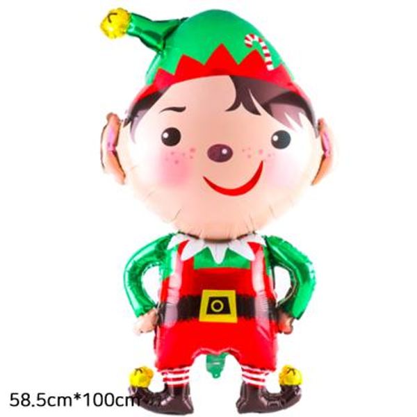 크리스마스 대형 은박 풍선 큐티쉐잎 (요정엘프)