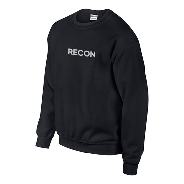 블랙 스포츠 기모 밀리터리 맨투맨 RECON(WFDD822)