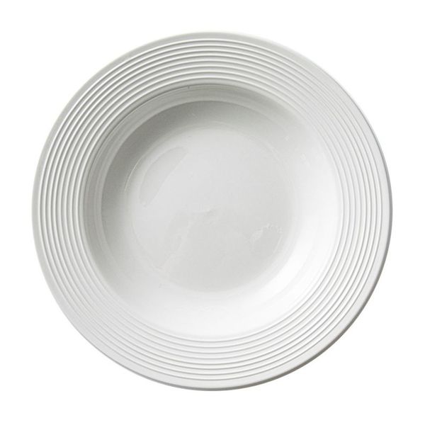 파스타 볼 22cm 도자기 전자레인지 오븐 화이트 J464