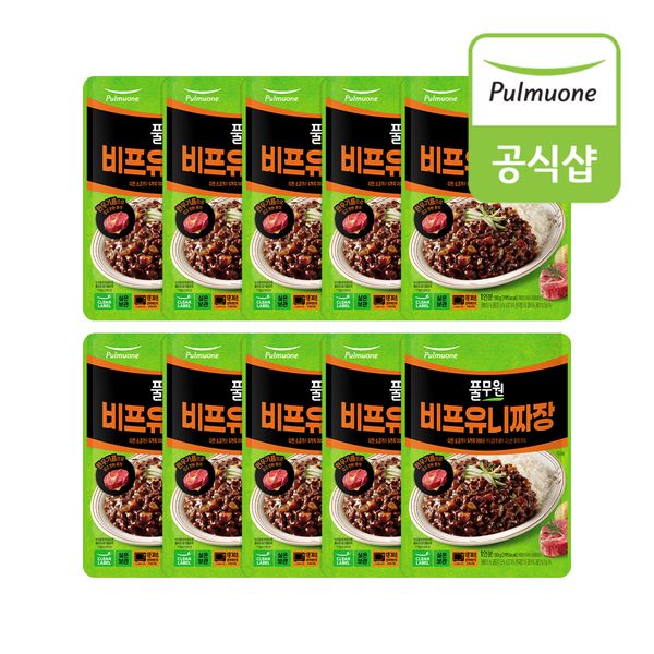 풀무원 비프유니짜장 덮밥소스 180g x 10개