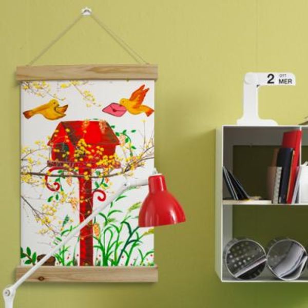 cg218-우드스크롤_40CmX60Cm-빨간우체통