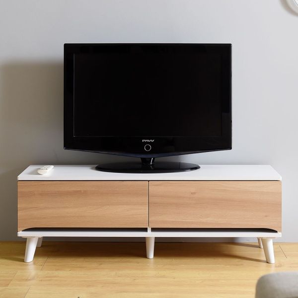쥬시 1200 미니 TV 거실장 티비다이 장식장 (착불)