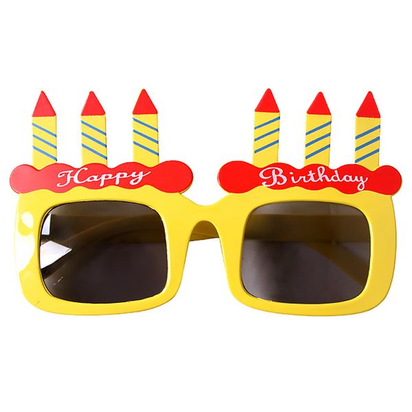 해피버스데이 생일 축하 안경 케이크 파티 선글라스