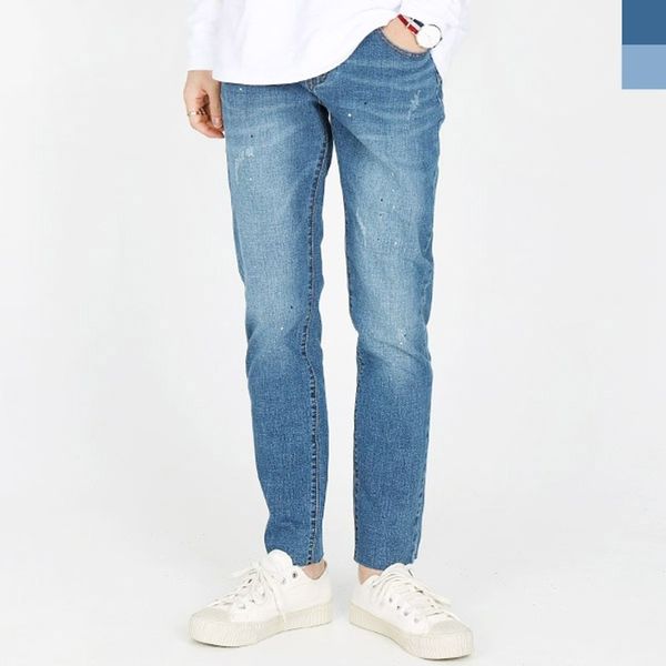 JJM-SS164 남자기능성밴딩워싱스판청바지(WFDD336)
