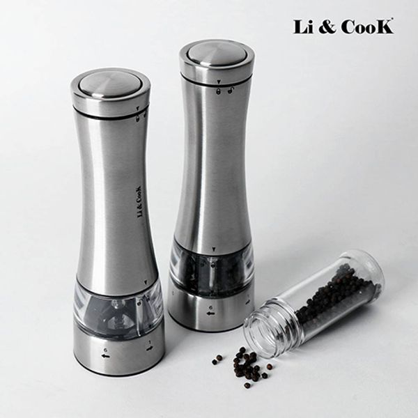 리앤쿡 무선 소금, 후추 전동 그라인더 LC-200