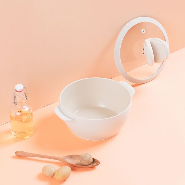 키친웰 인덕션 브이쿡 18cm 양수 (실리콘손잡이 포함)