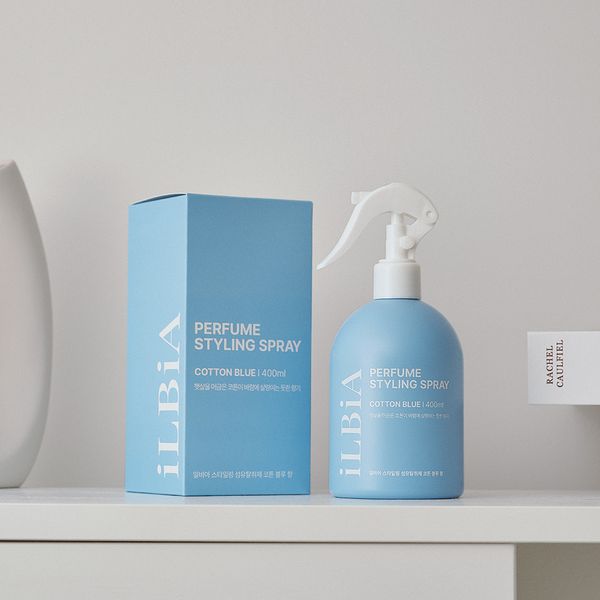 일비아 뿌리는 다리미 섬유탈취제 코튼블루(400ml)
