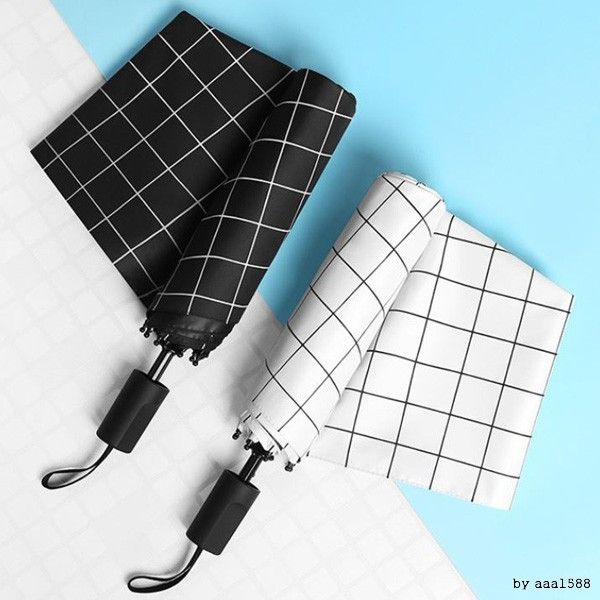 체크3단 암막우산 양산겸용