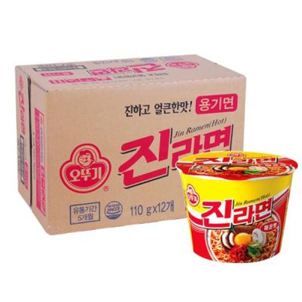 [오뚜기] 진라면 매운맛 컵 110gx12개(BOX)