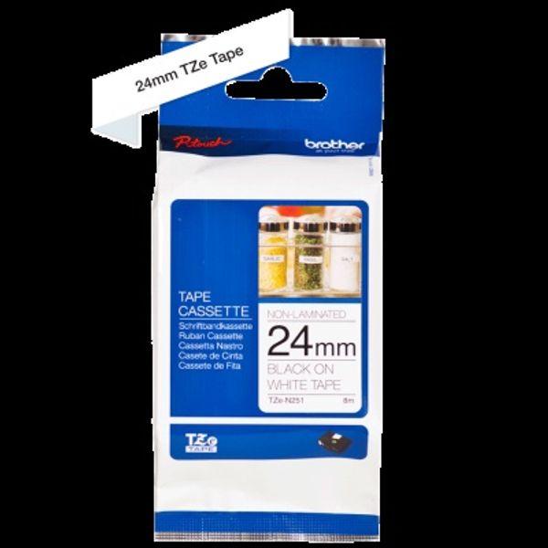 브라더 라벨테이프 NO코팅 24mm TZe-N251