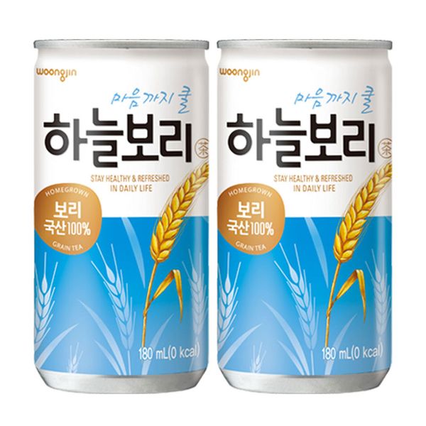 웅진 하늘보리 180ml 90캔