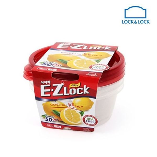 락앤락 뉴이지락 원형 350ml 3P HLE9404(WFJJS1R)