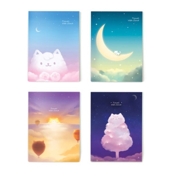 Cloud cat note (4종)
