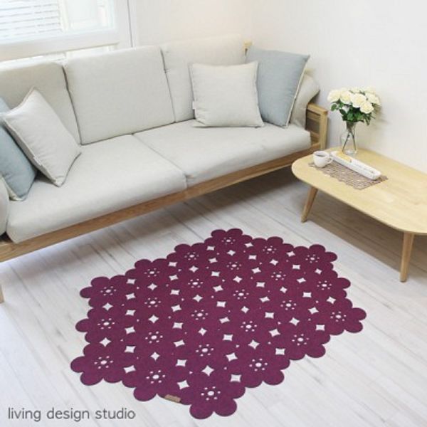 눈꽃러그 (snow flower rug)