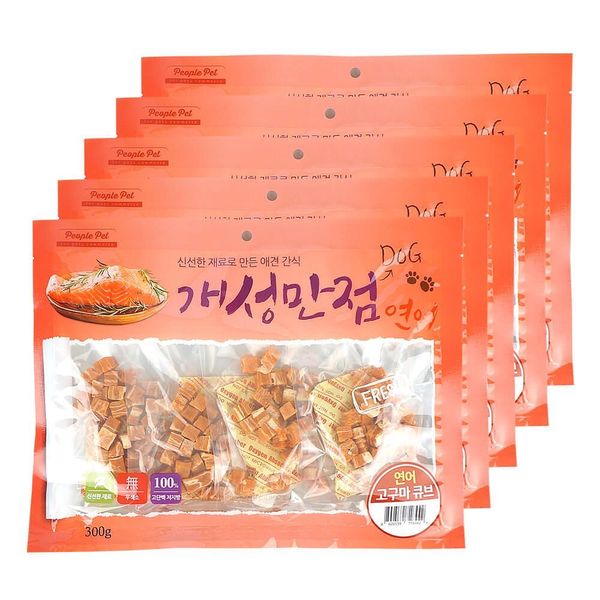개성만점 연어+고구마 큐브 300g X 5개(WFFFG8W)