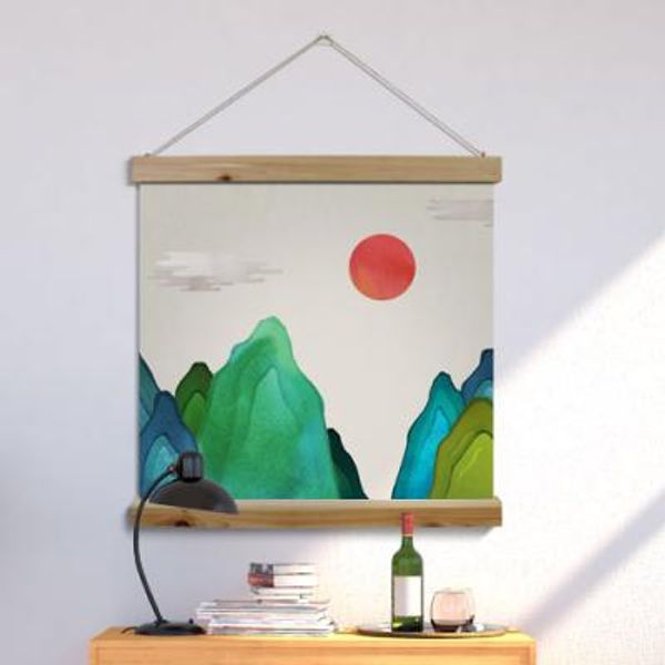 ca397-우드스크롤_60CmX60Cm-전통해와달