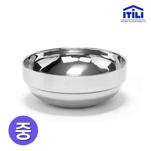 이딜리 이중 진공 스텐레스 국그릇 12cm 중(W489CB7)