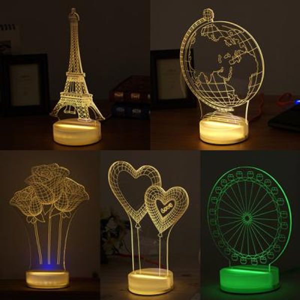 3D LED LIGHT 아크릴 3D LED 무드등 조명