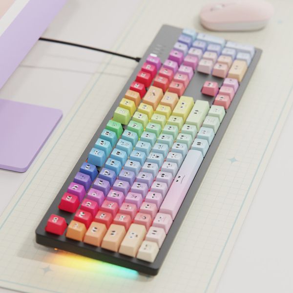 시이닷 와글바글 유선 LED 기계식 키보드