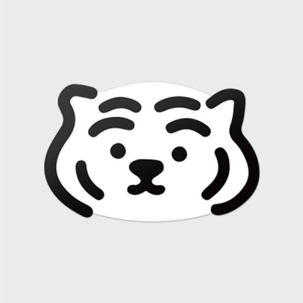 백호 뚱랑이 빅 리무버블 스티커