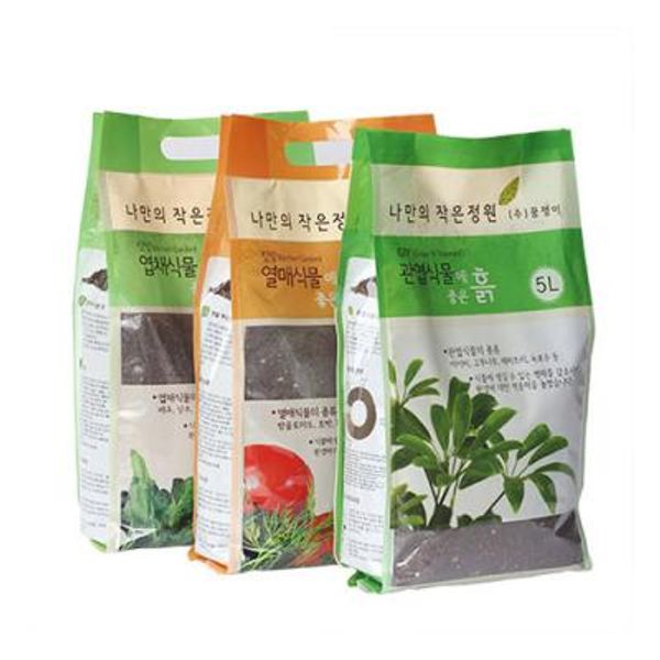 꿈쟁이 식물에 좋은 배양토 흙 5L, 식물 6종