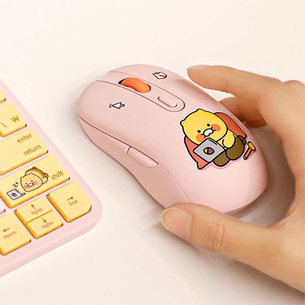 카카오프렌즈 무소음 무선 마우스 열공 춘식이