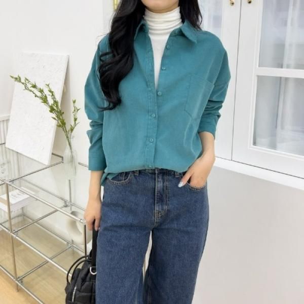 코듀로이 골덴 셔츠