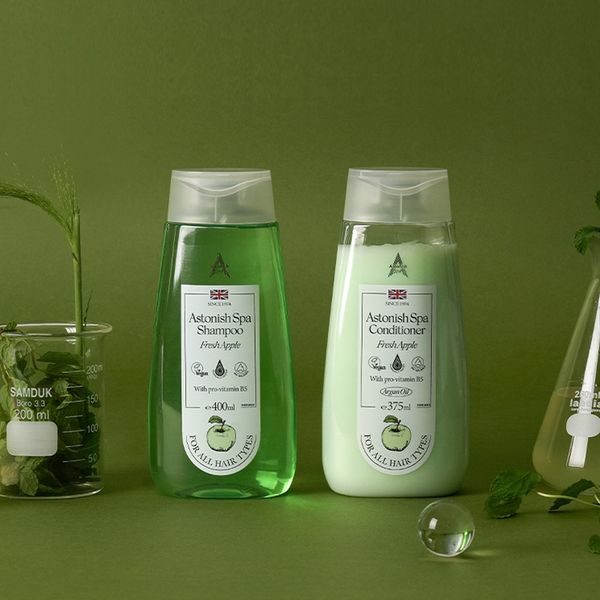 아스토니쉬 스파 판테놀 비건 프레쉬 애플 샴푸 400ml