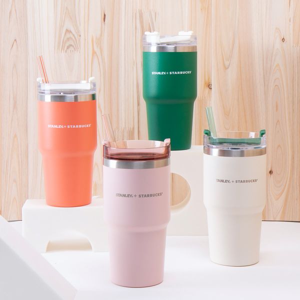 스타벅스 스탠리 텀블러 DT 퀜처 591ml 아이보리