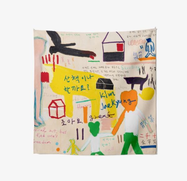 캄플로우 김재경 작가 산책 스카프 손수건 4종