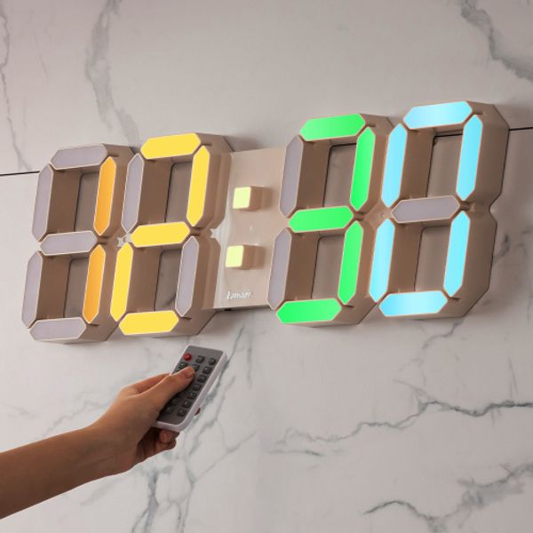 루나리스 국산 오로라 GPS 수신 LED 벽시계 54cm
