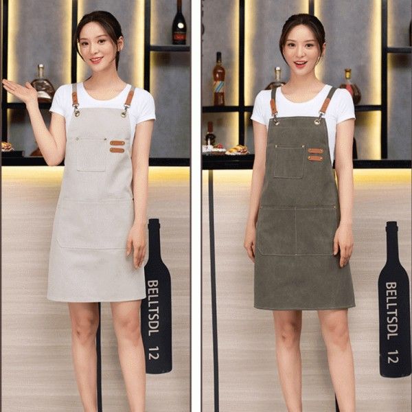 카페앞치마 바리스타 주방 앞치마 공방 캔버스