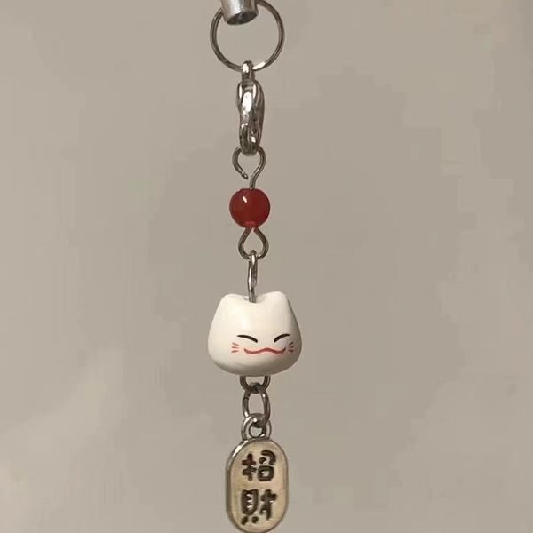 마네키네코 일본 복 고양이 키링 키홀더 백 참 장식