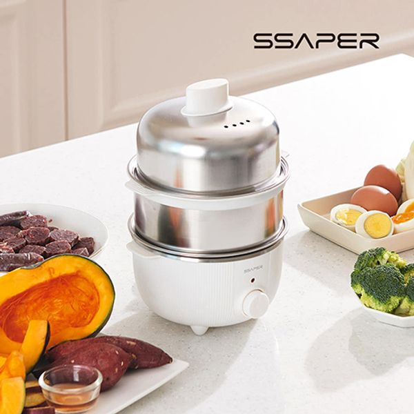 셰퍼 스텐 2단 멀티 계란 찜기 JSK-N5001