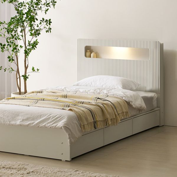 호텔라인 서랍 LED 침대 SS (매트별도) KC820
